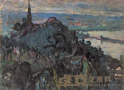 夏培耀 西湖风景 62×85cm